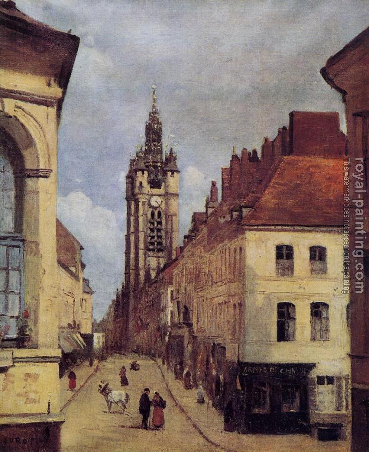 Jean-Baptiste-Camille Corot : The Belfry of Douai